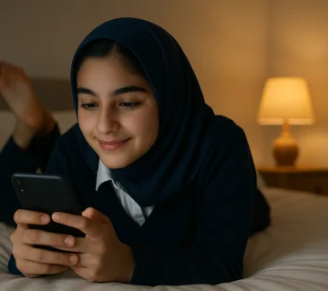 استفاده از موبایل قبل خواب