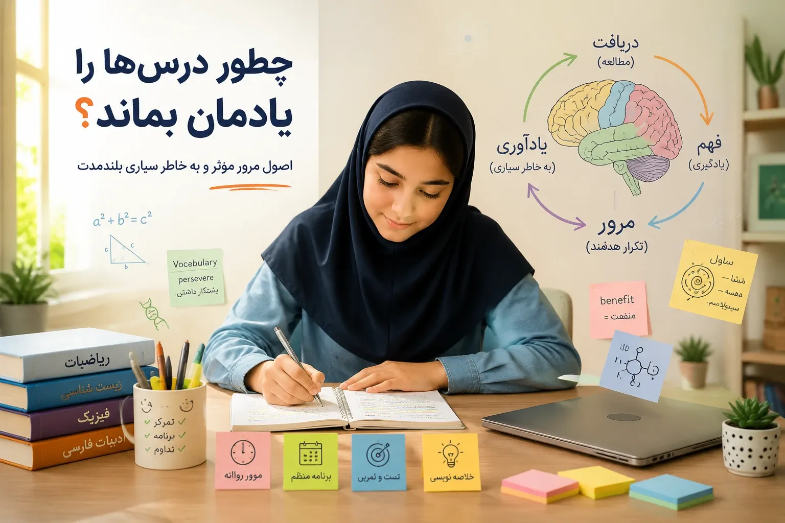 چرا بعضی مطالب درسی سریع فراموش می‌شوند