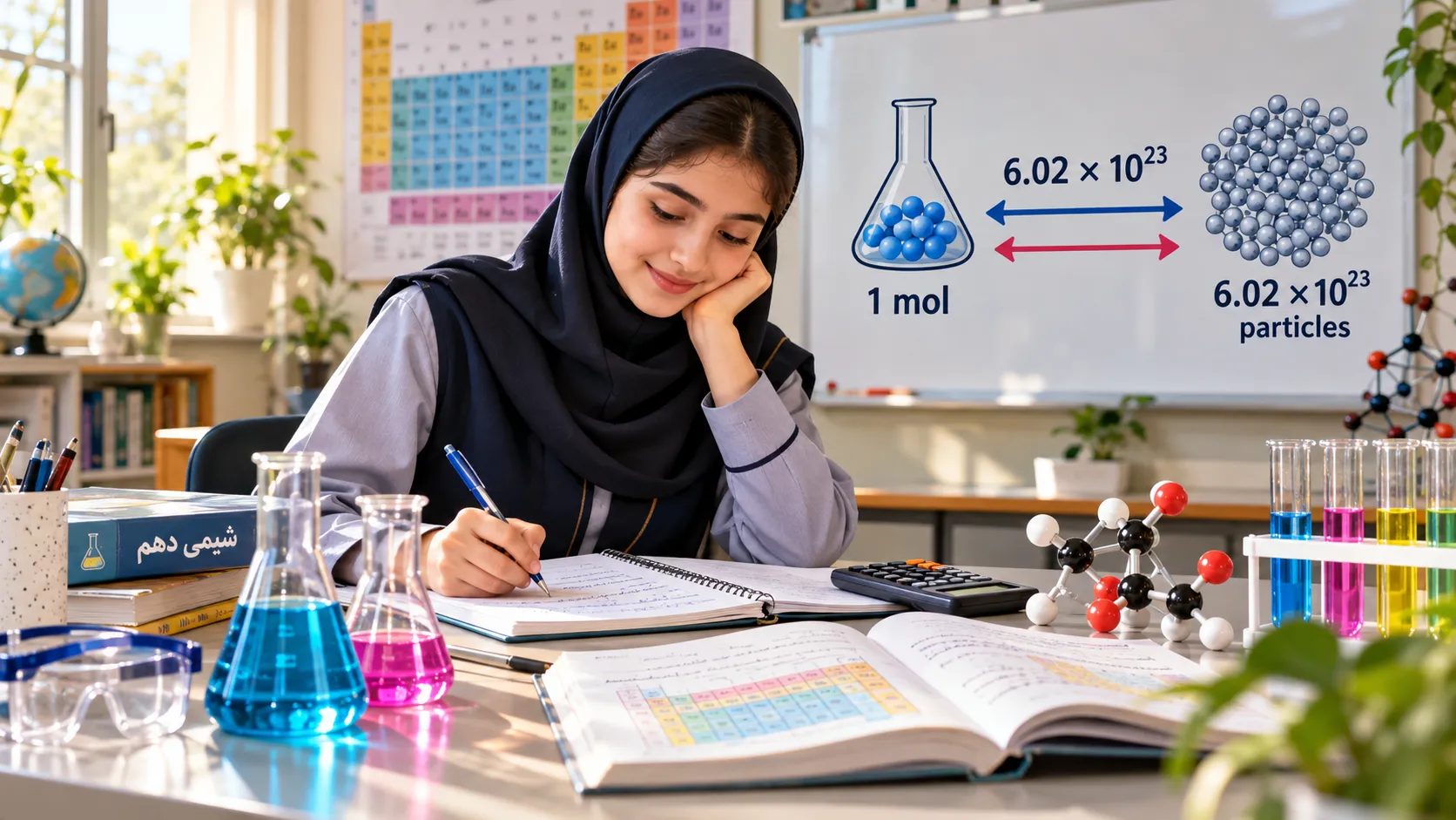 مول و شمارش ذرات در شیمی دهم